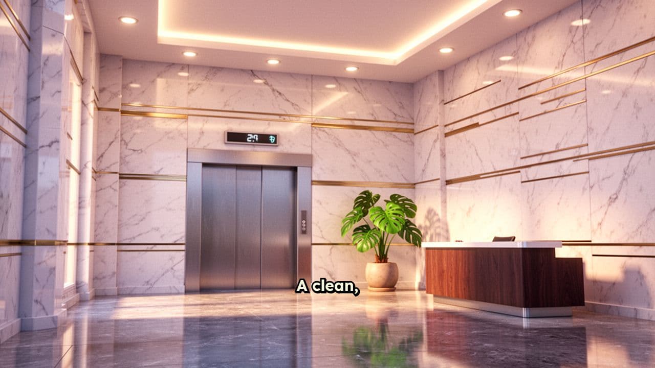 Girls Exit Crowded Elevator