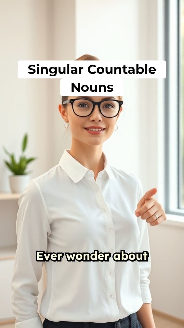 Learning Singular Countable Nouns