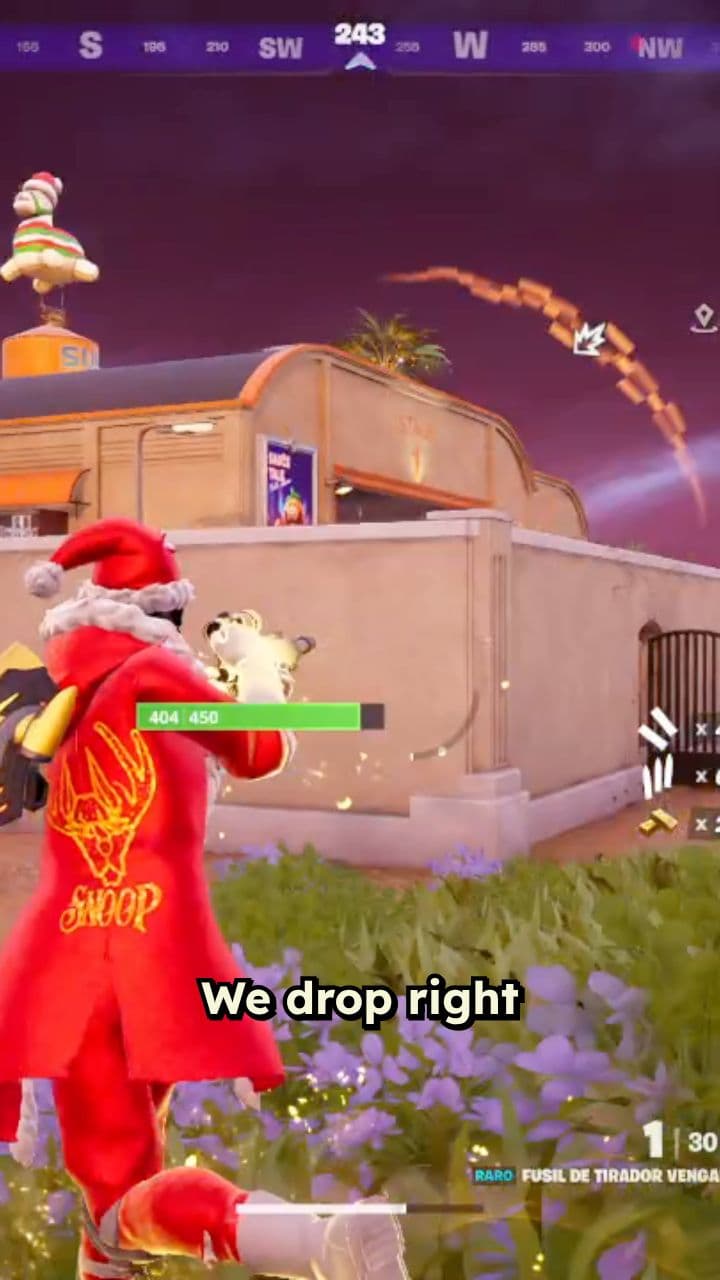 Héroe navideño en acción