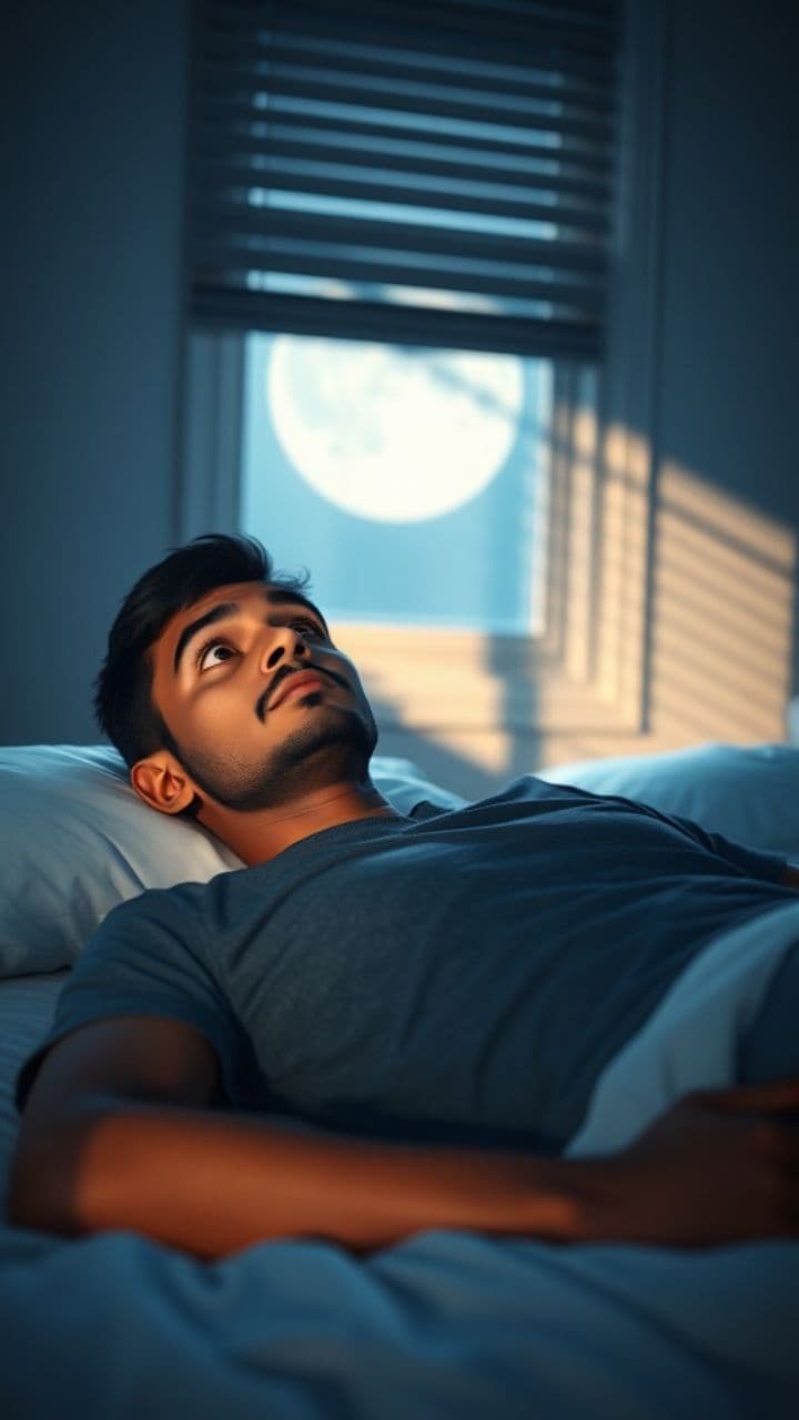 रात की खामोशी और विचारों का तूफान