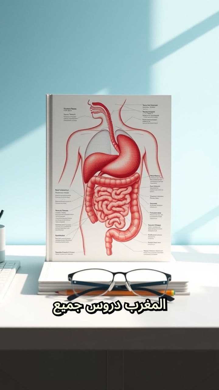 شرح الهضم والامتصاص الثالثة إعدادي