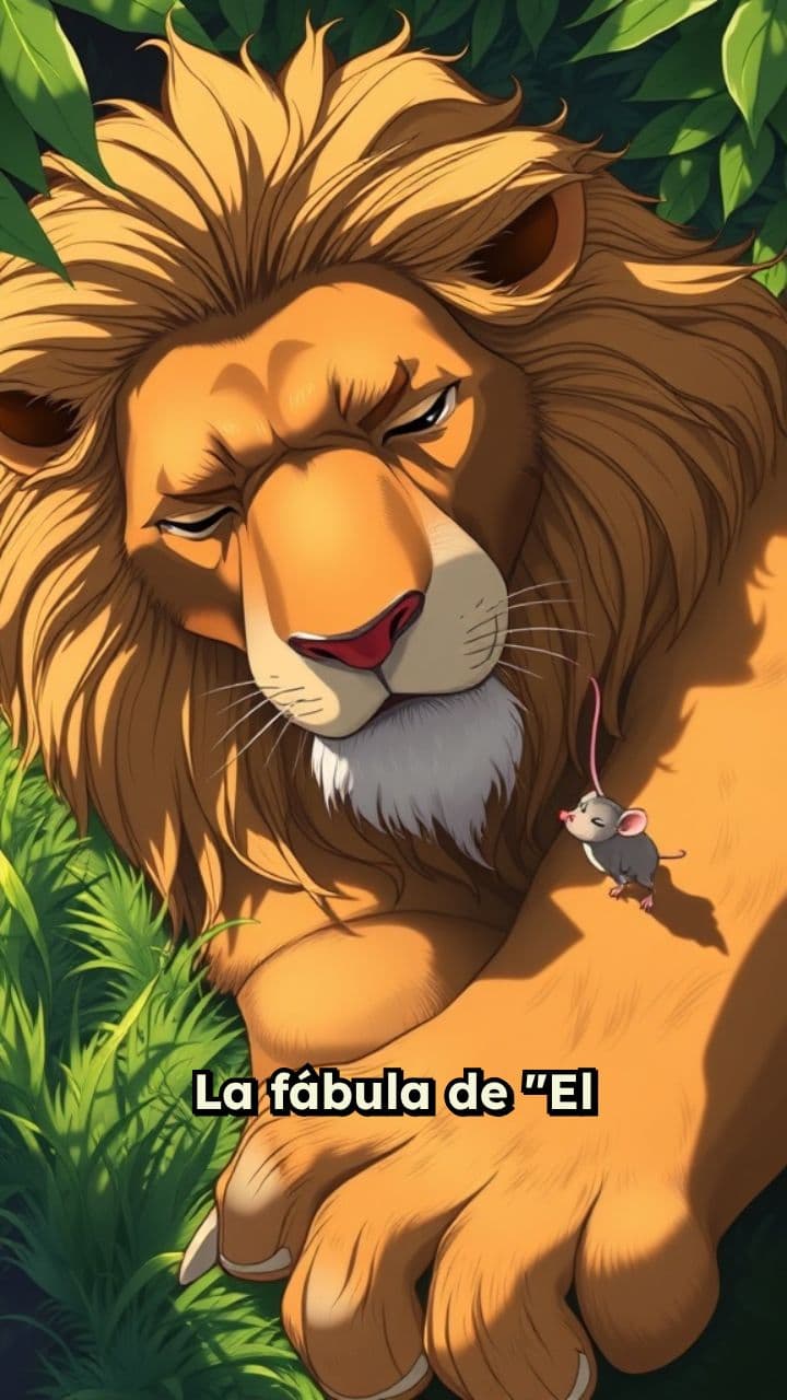 El león y el ratón: bondad recompensada