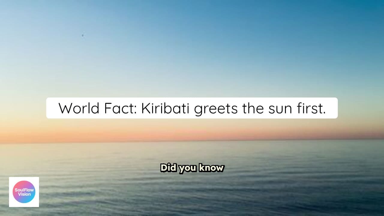 Kiribati: First Sunrise of 2026