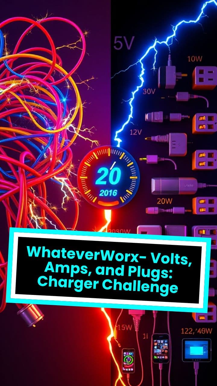 WhateverWorx- Volts, Amps, and Plugs: Charger Challenge