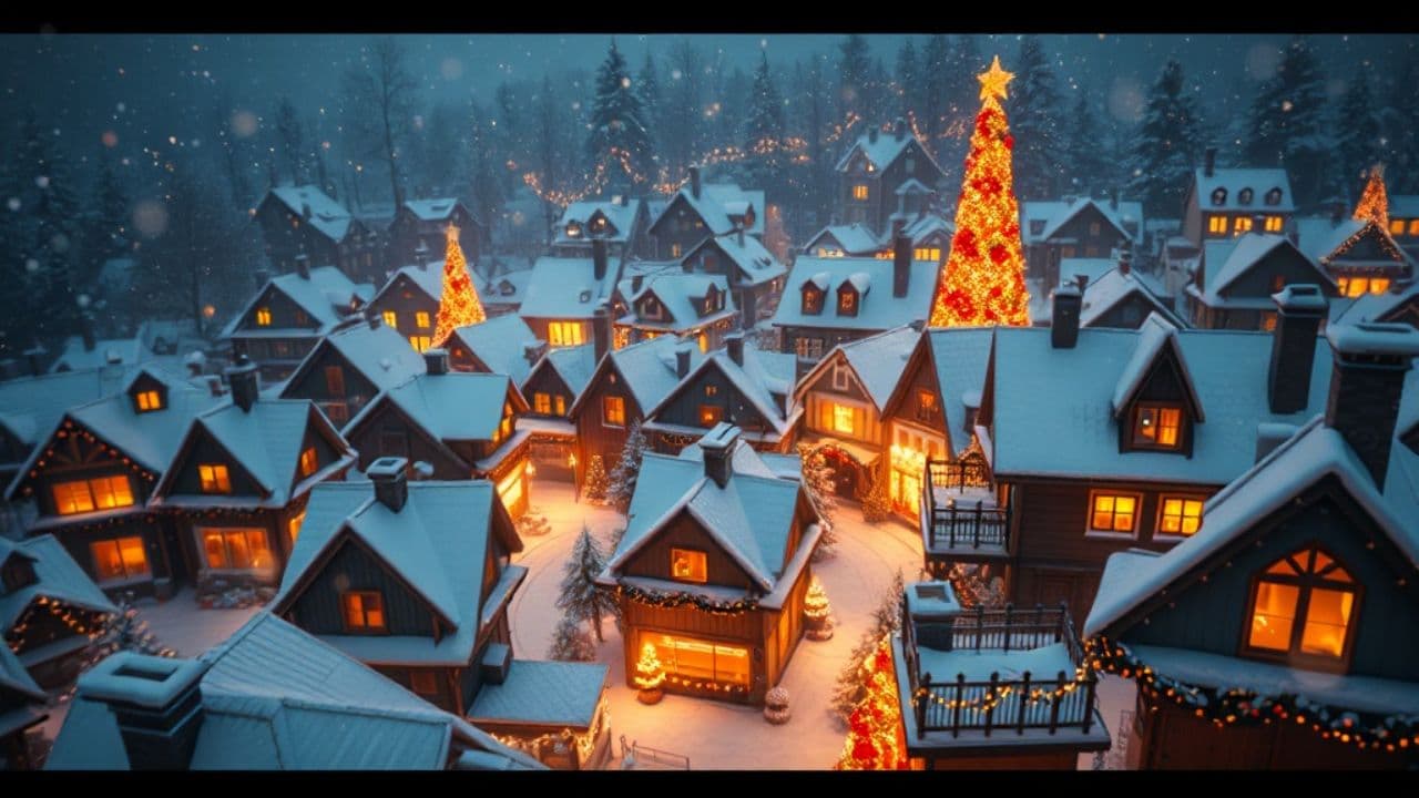 Snowy Christmas Town Glide