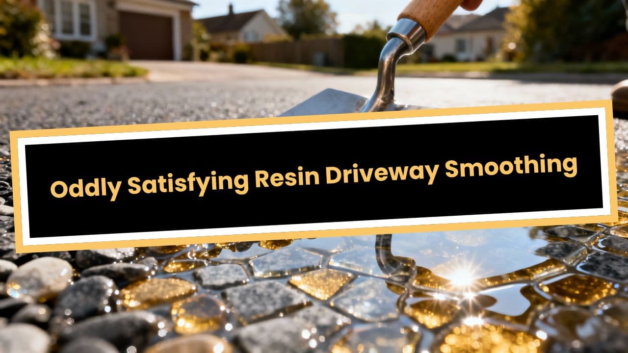 Oddly Satisfying Resin Driveway Smoothing