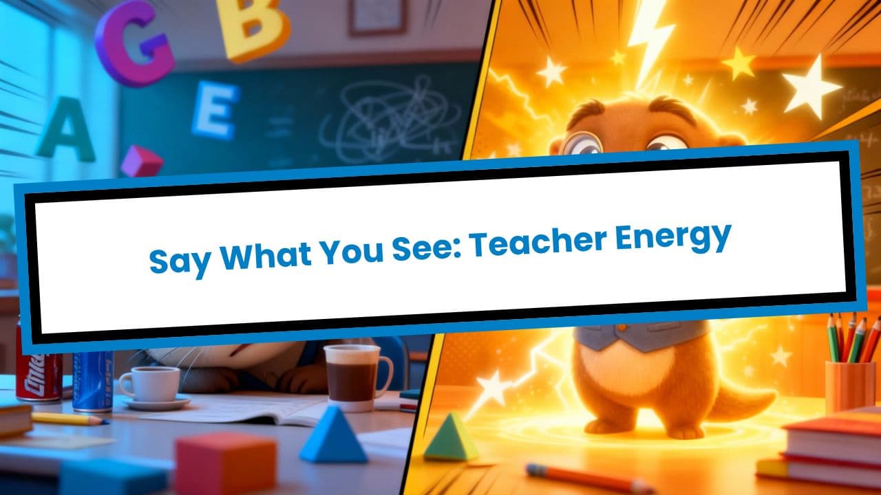 Say What You See: Teacher Energy