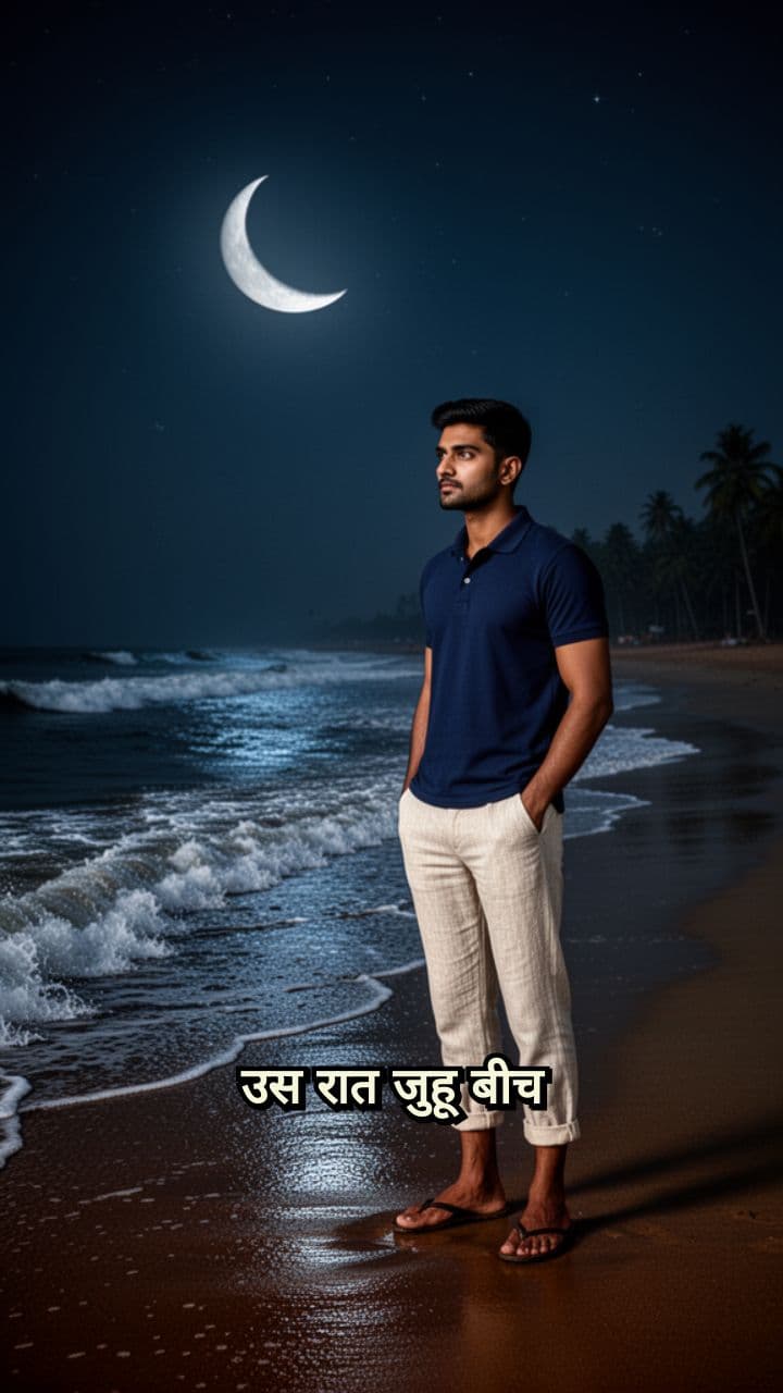 जुहू बीच के उल्टे निशान