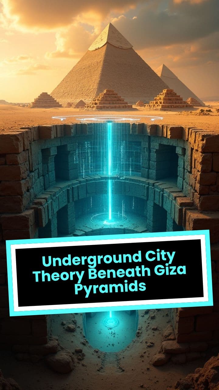 Underground City Theory Beneath Giza Pyramids