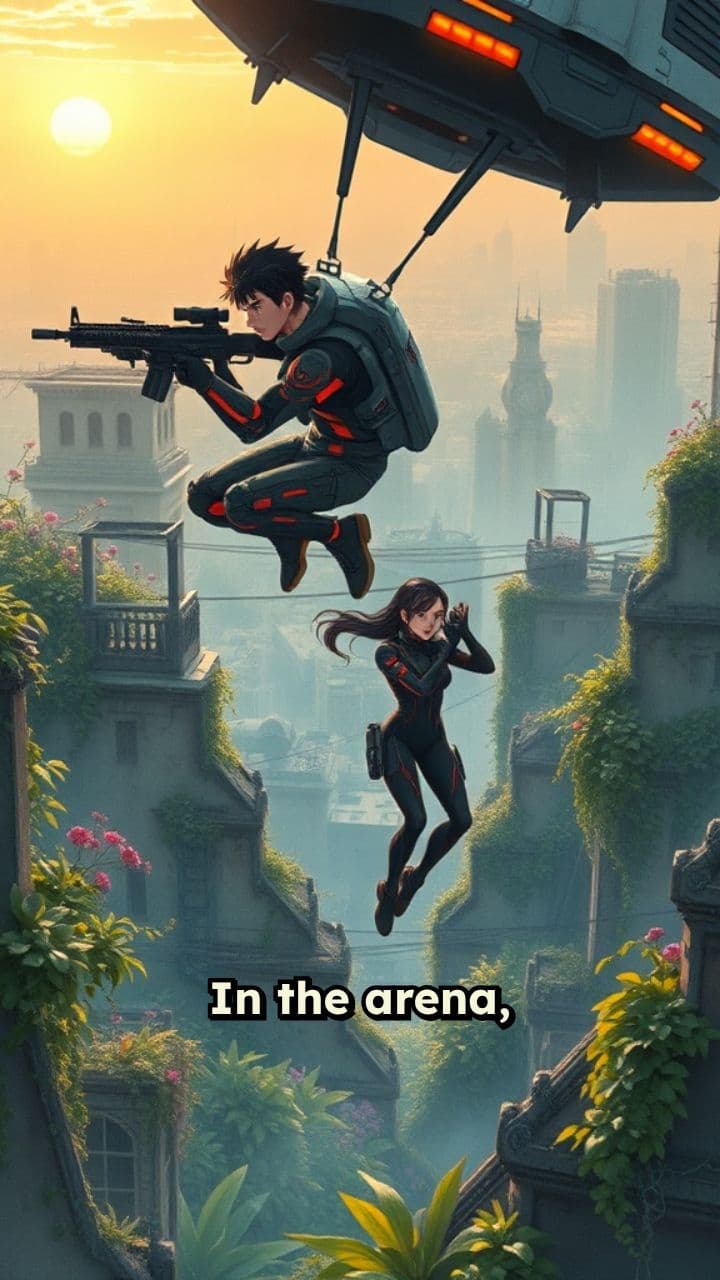 Free Fire: The Duo's Triumph (Ghibli Style)