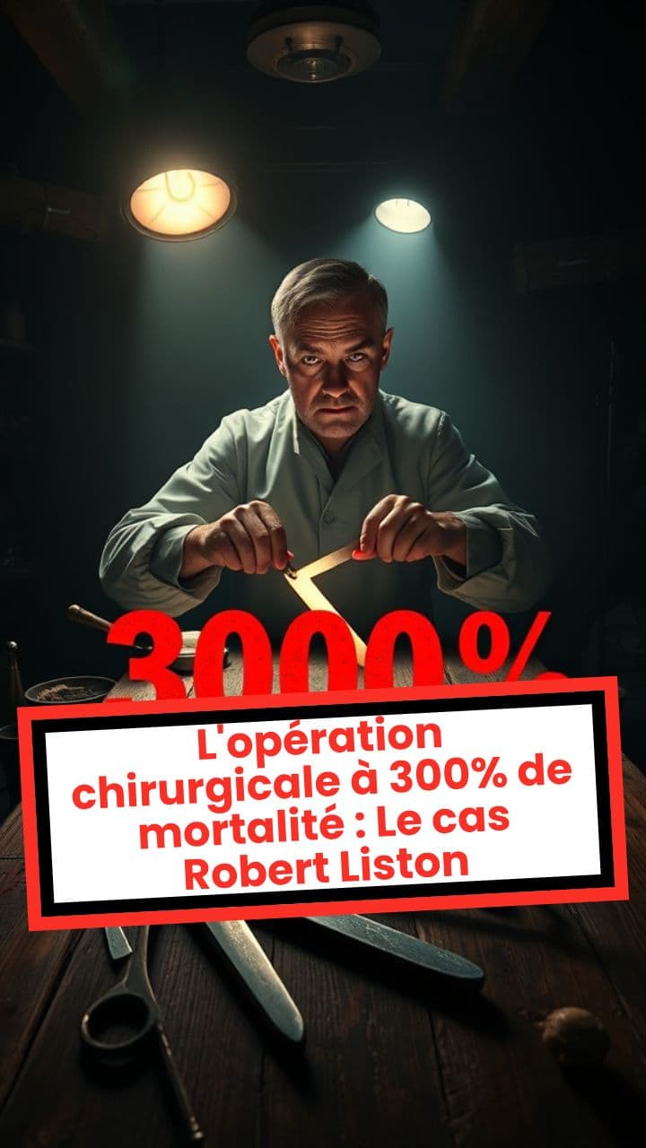 L'opération chirurgicale à 300% de mortalité : Le cas Robert Liston