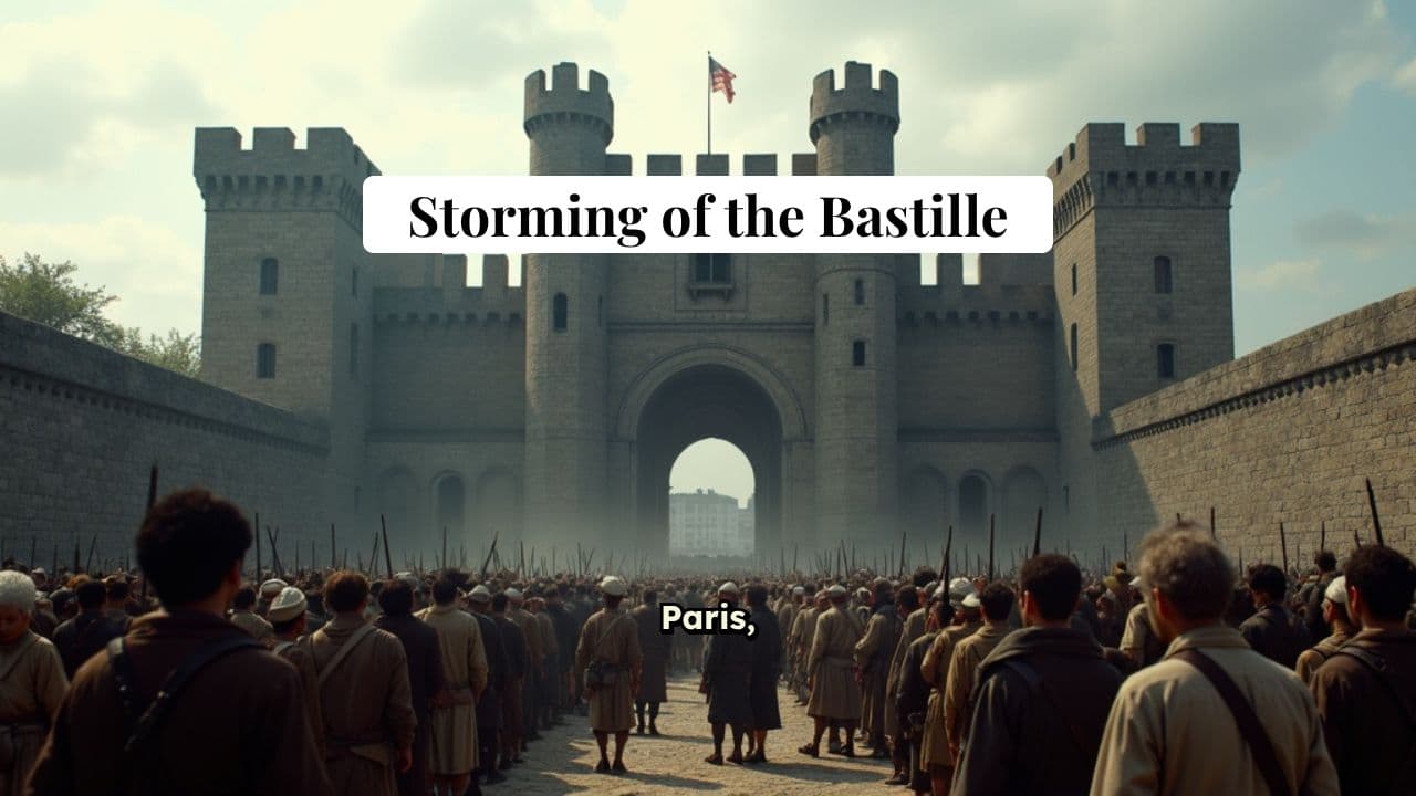 The Storming of the Bastille: A Turning Point