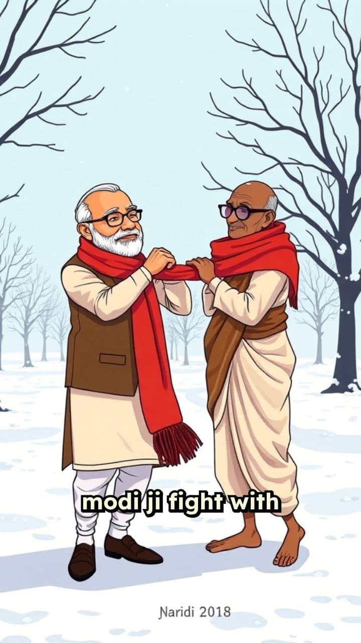 Modi vs Gandhi Over Winter Clothes