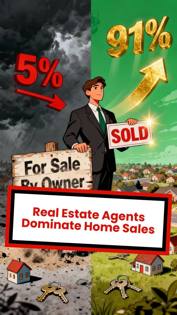 Real Estate Agents Dominate Home Sales