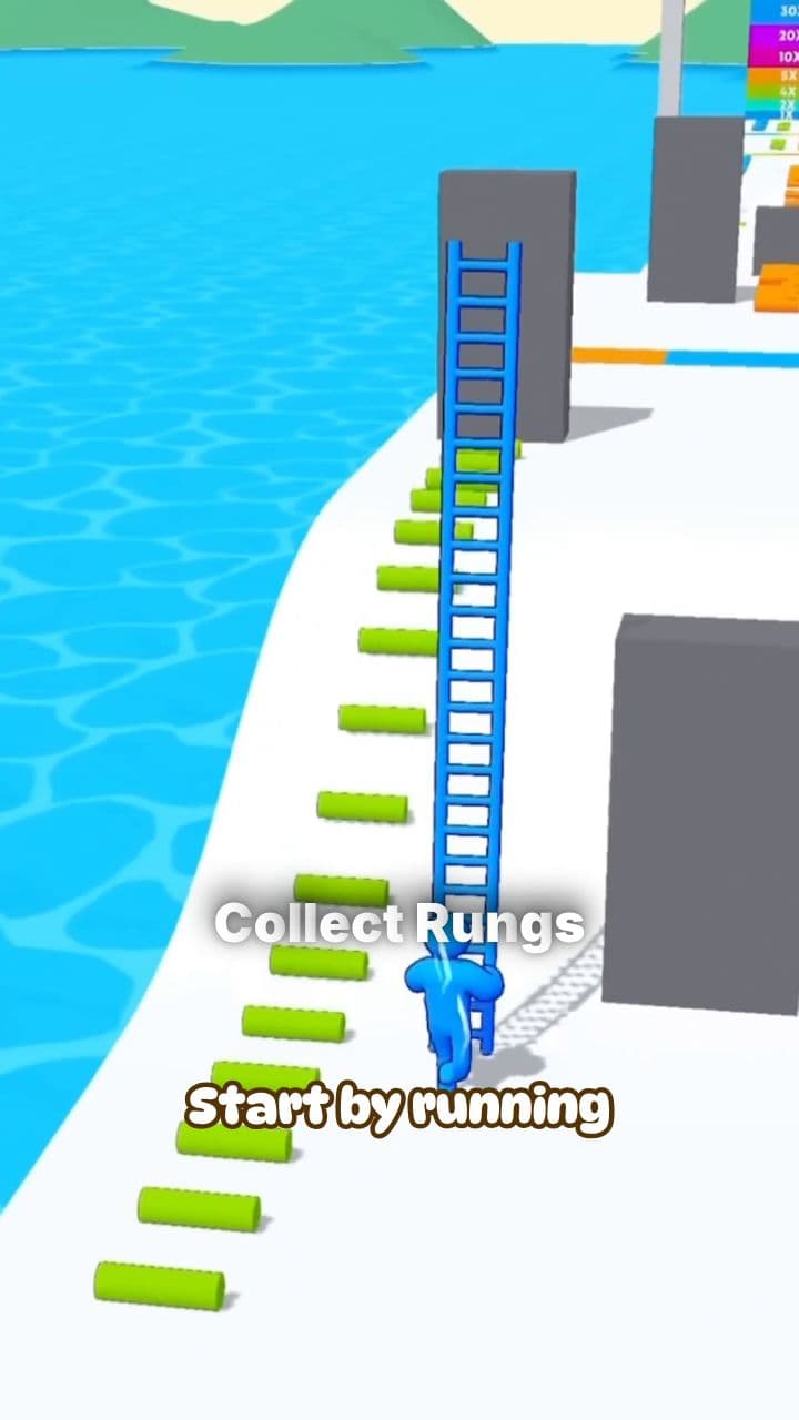 Collecting Ladder Rungs on the Track