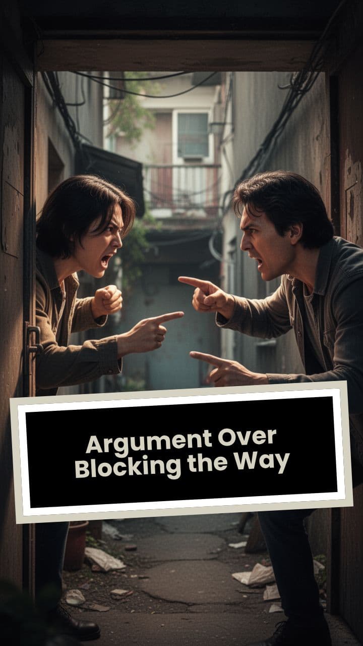 Argument Over Blocking the Way