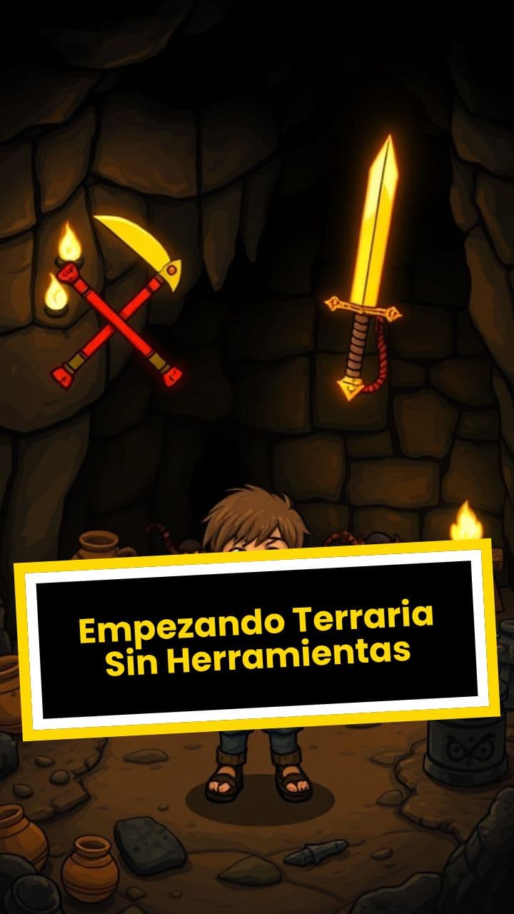 Empezando Terraria Sin Herramientas
