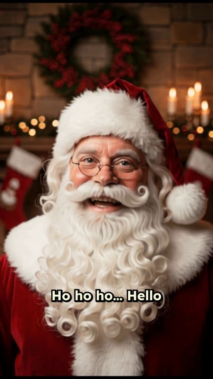 Santa's Important Message for Adeline and Charlotte