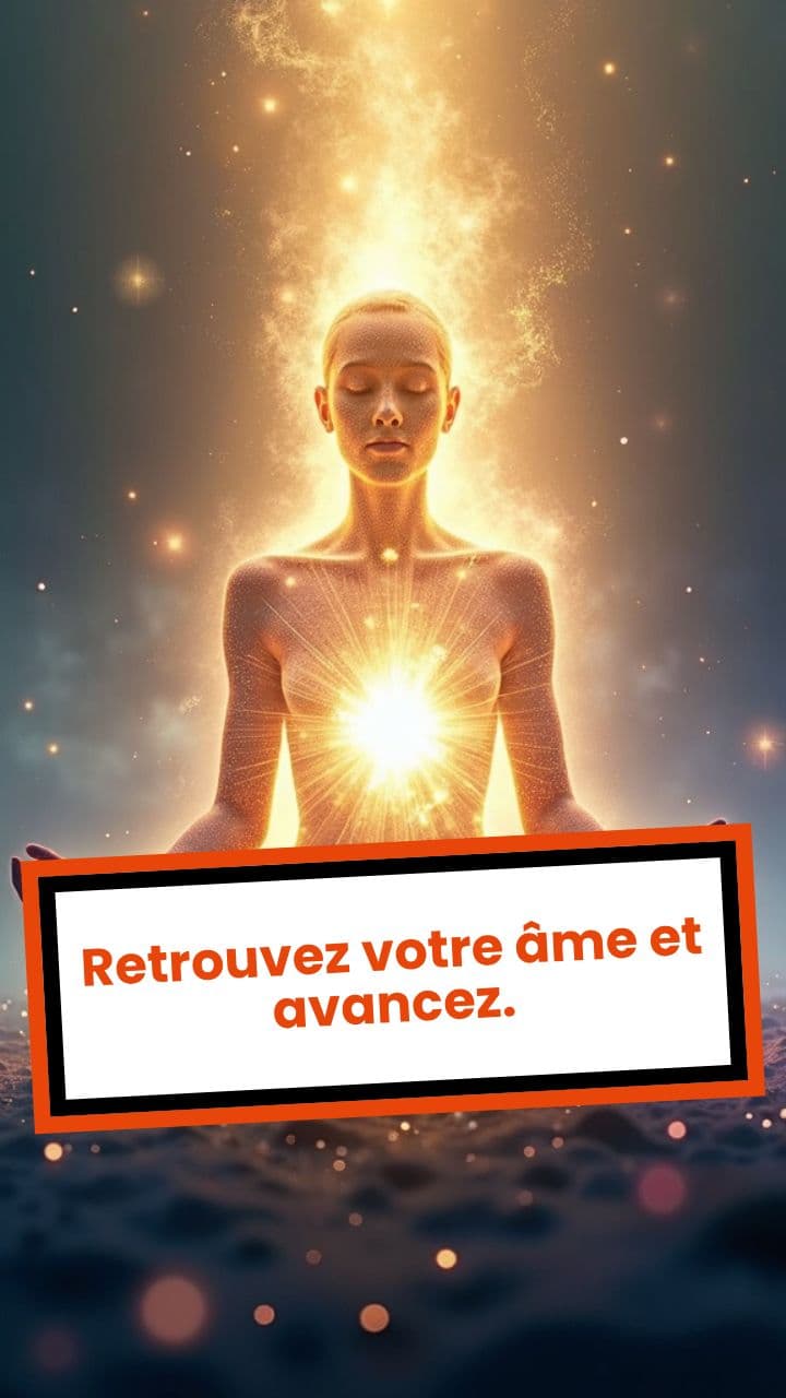 Retrouvez votre âme et avancez.