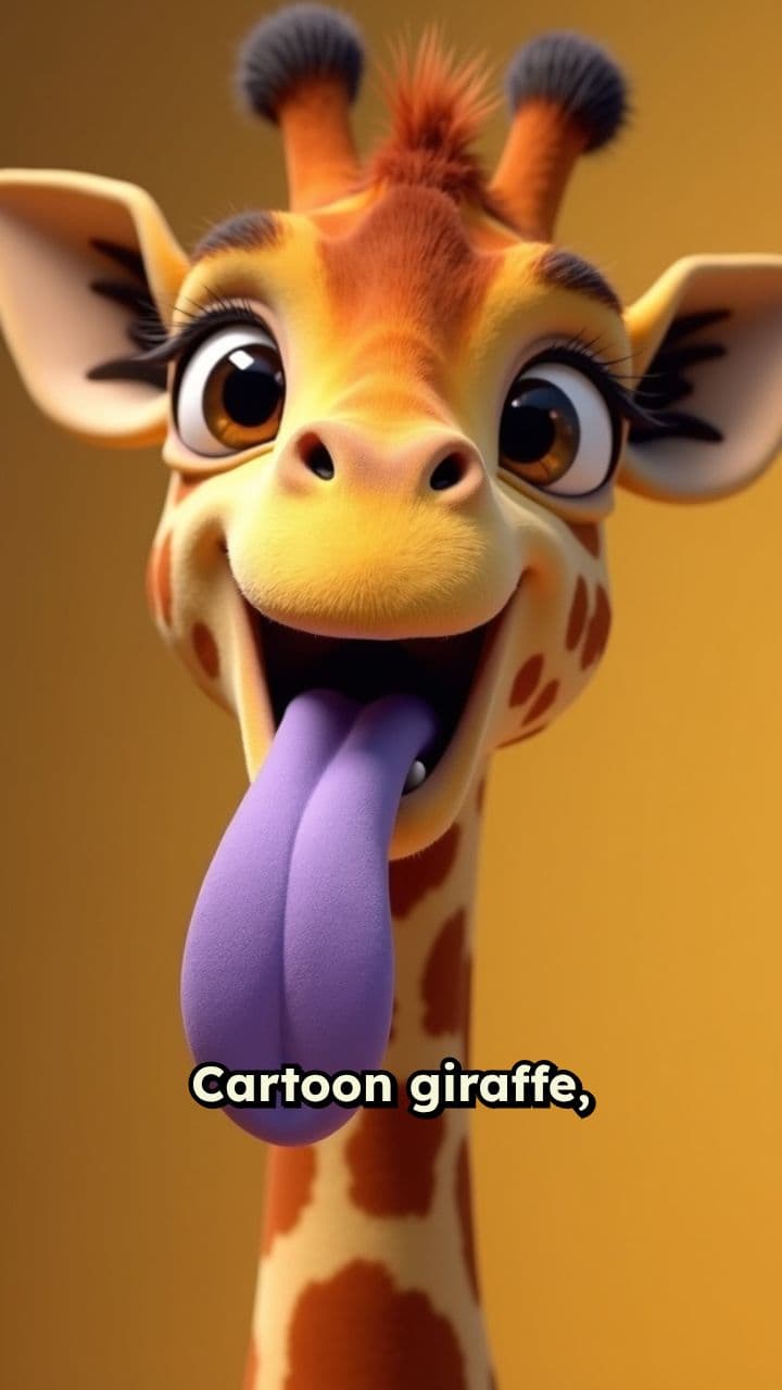 Giraffe Tongue Close-Up