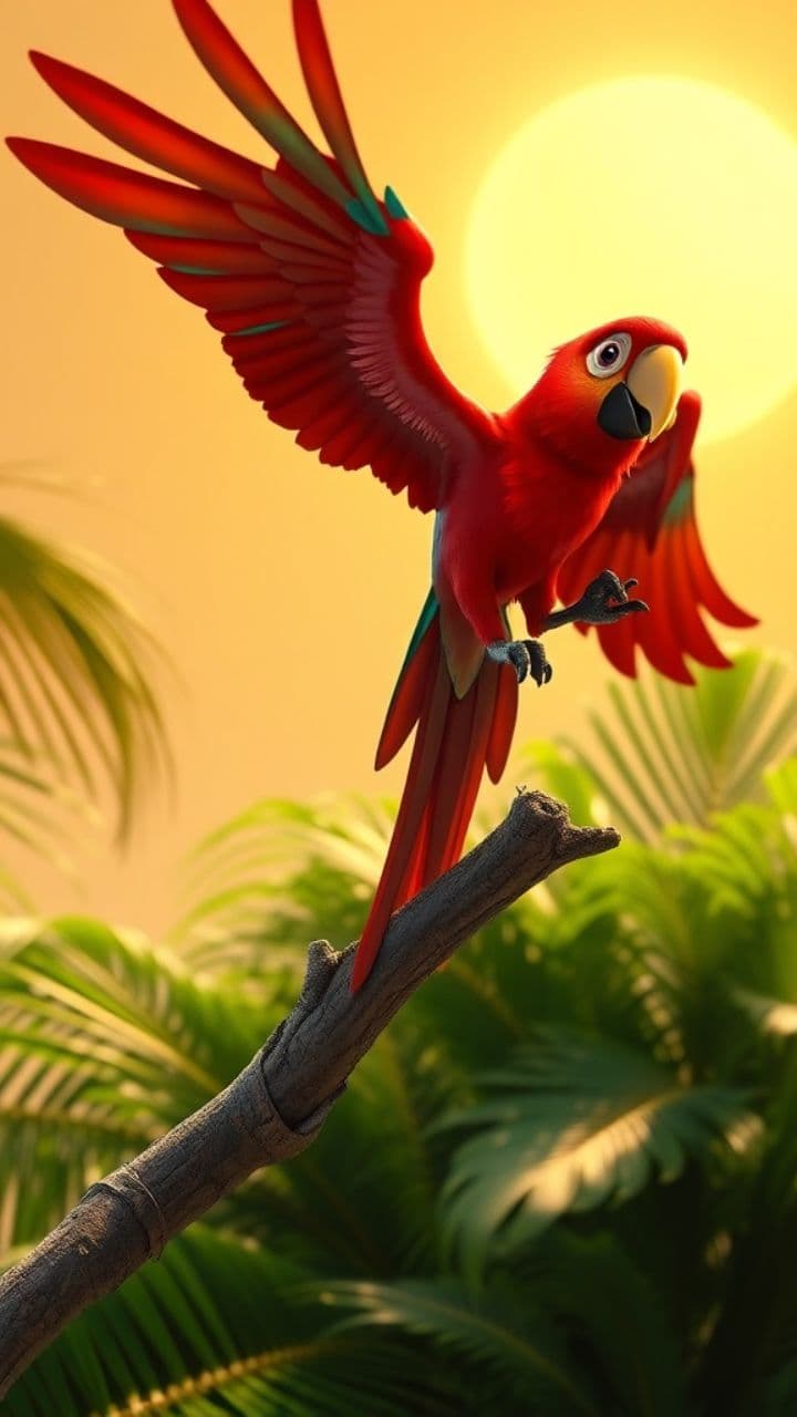 Voo do Papagaio Vermelho