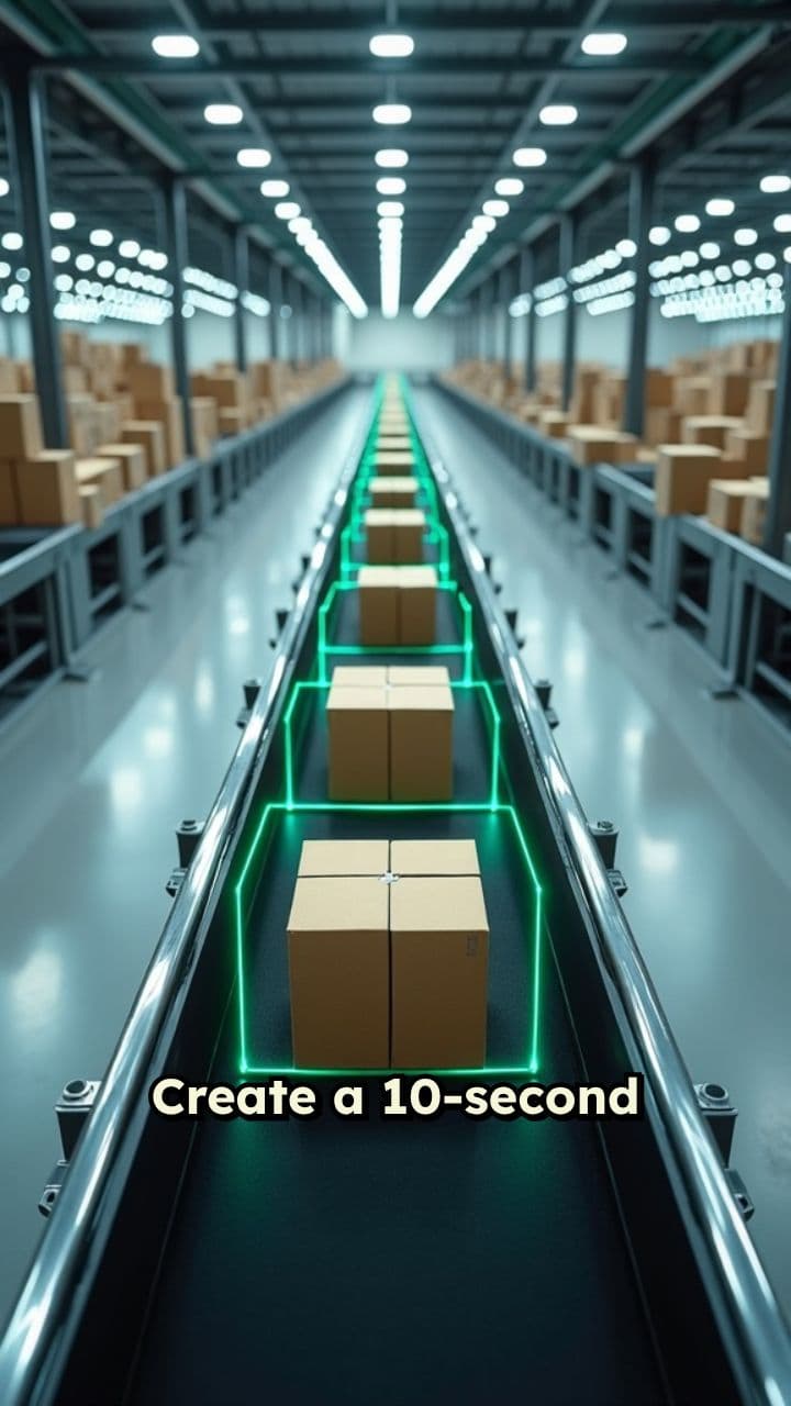 AI Box Counting on Conveyor Belt