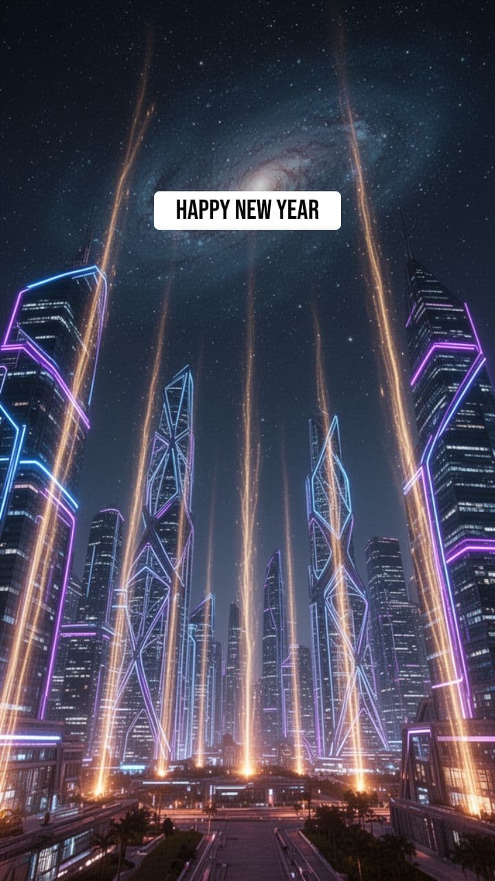 Futuristic New Year 2026