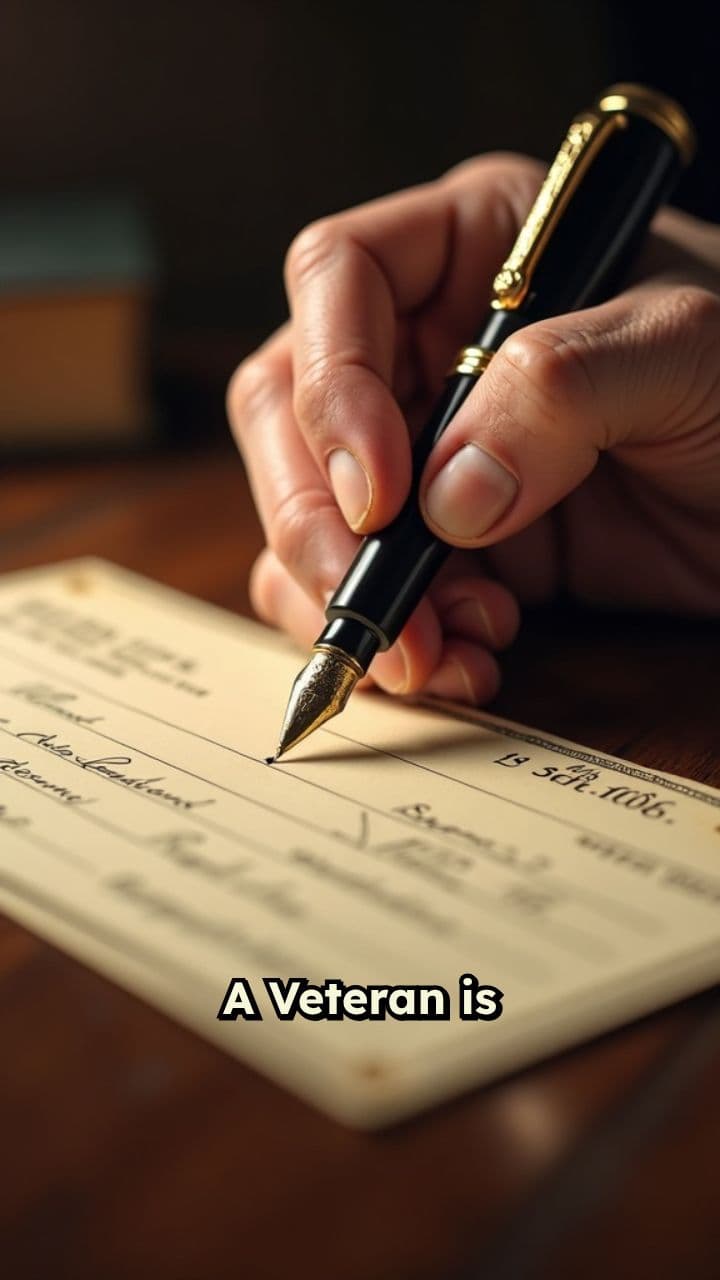 A Veteran's Blank Check