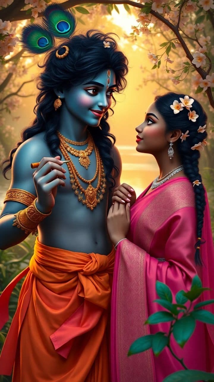 राधा कैसे ना जले?