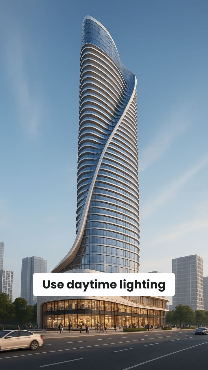 Aerial Tour of a Modern Tower