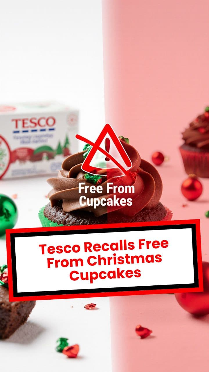 Tesco Recalls Free From Christmas Cupcakes