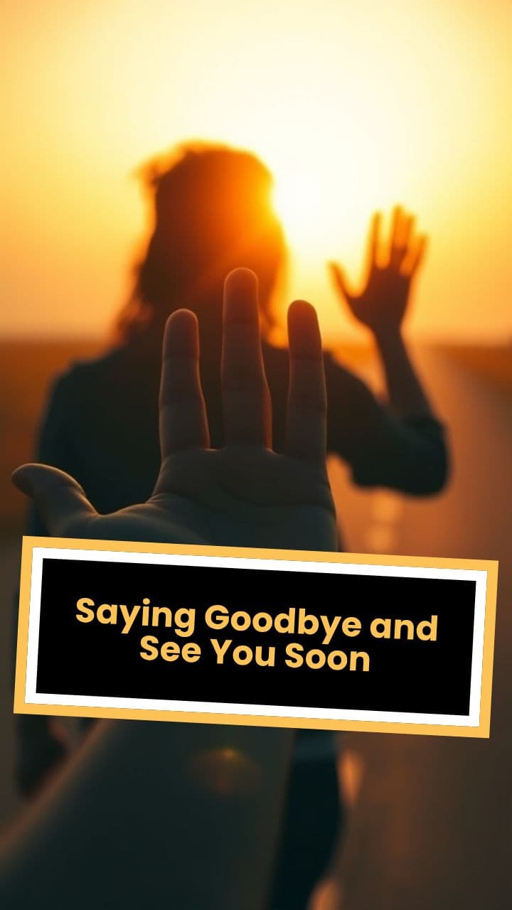 Saying Goodbye and See You Soon