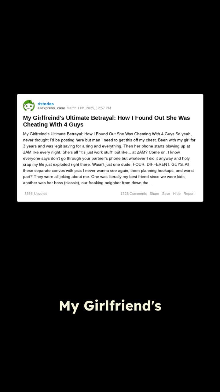 I Discovered She Cheated With Four Guys