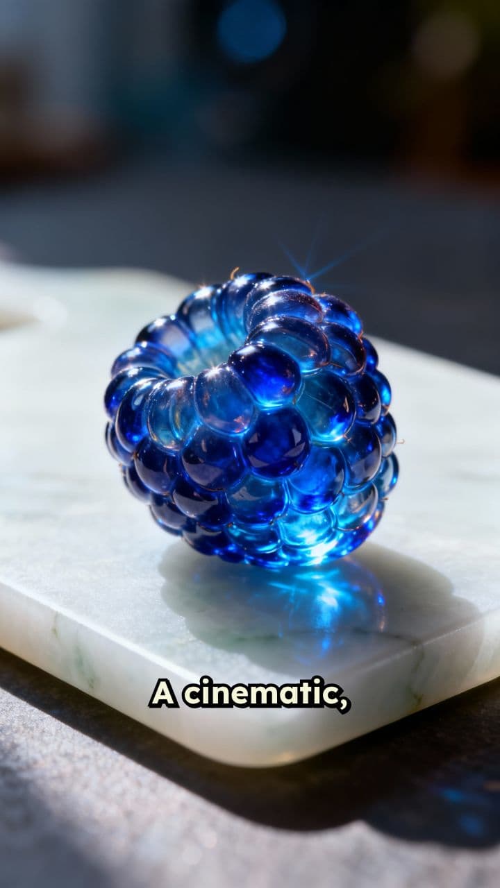 Glass Raspberry: A Slow-Motion Slice