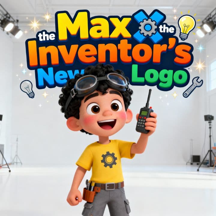 Max the Inventor's New Logo