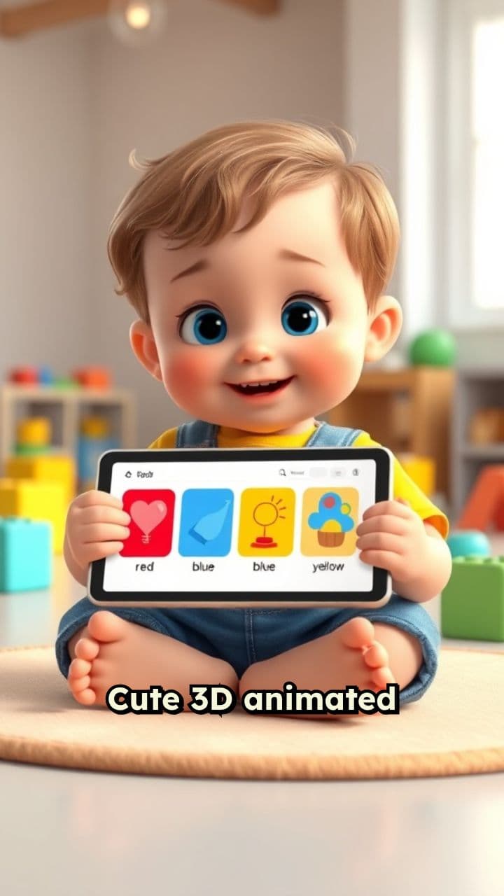 Colorful Toddler's Fun Learning Adventure