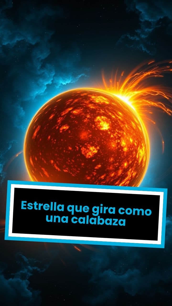 Estrella que gira como una calabaza