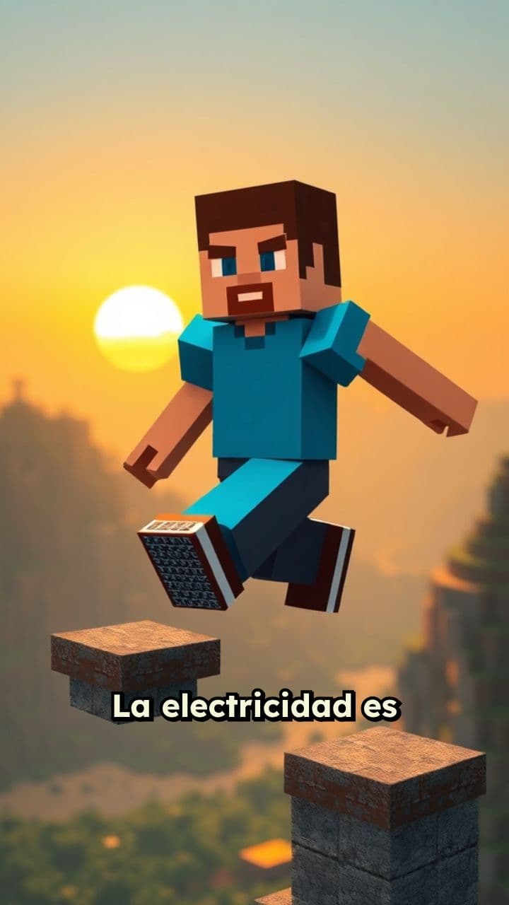 La Electricidad Explicada: Parkour en Minecraft