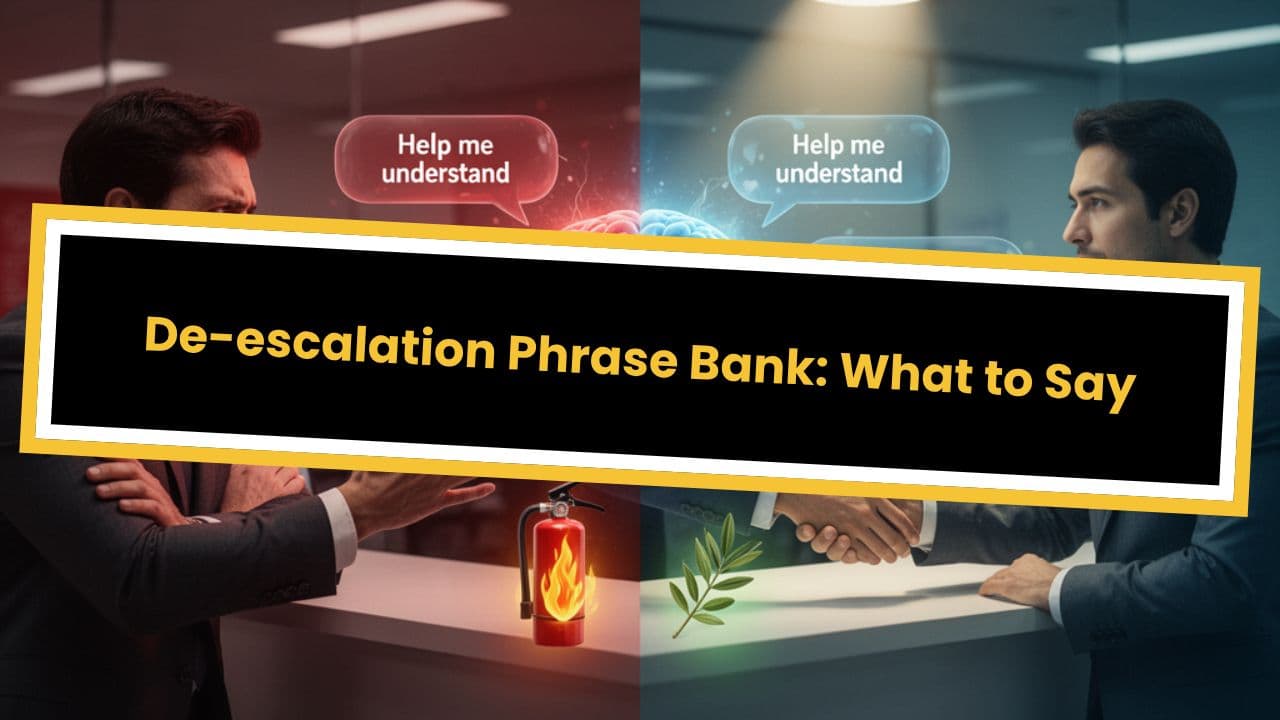 De-escalation Phrase Bank: What to Say