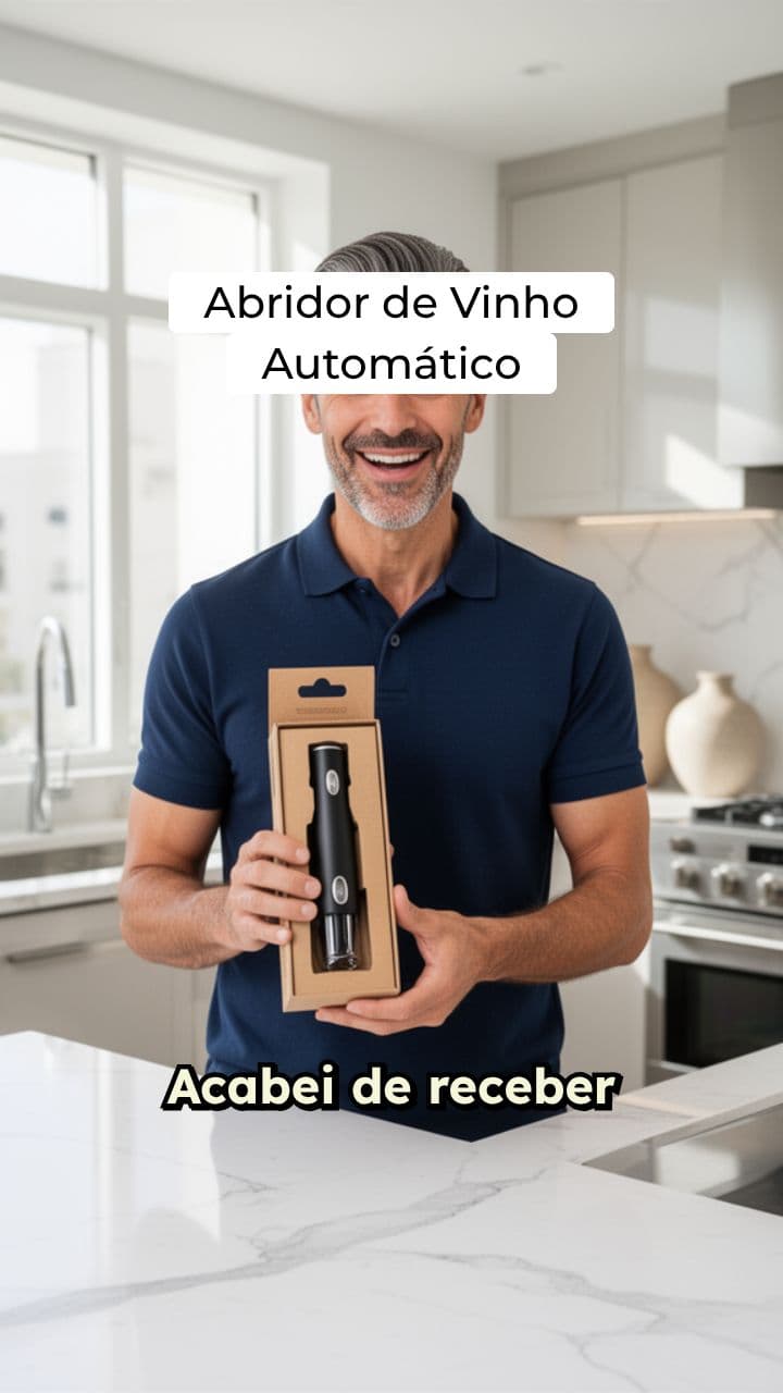 Demonstração Abridor de Vinho Elétrico