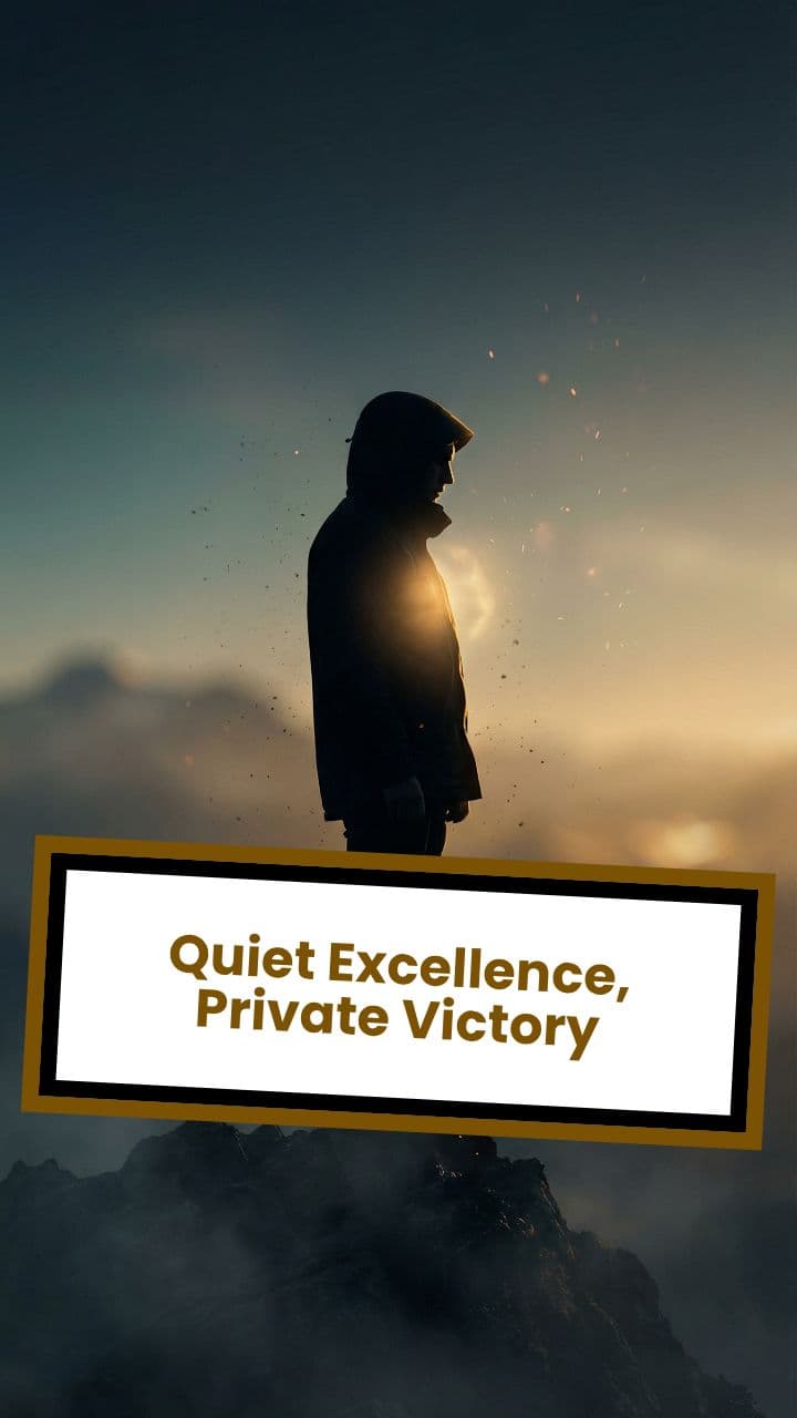 Quiet Excellence, Private Victory