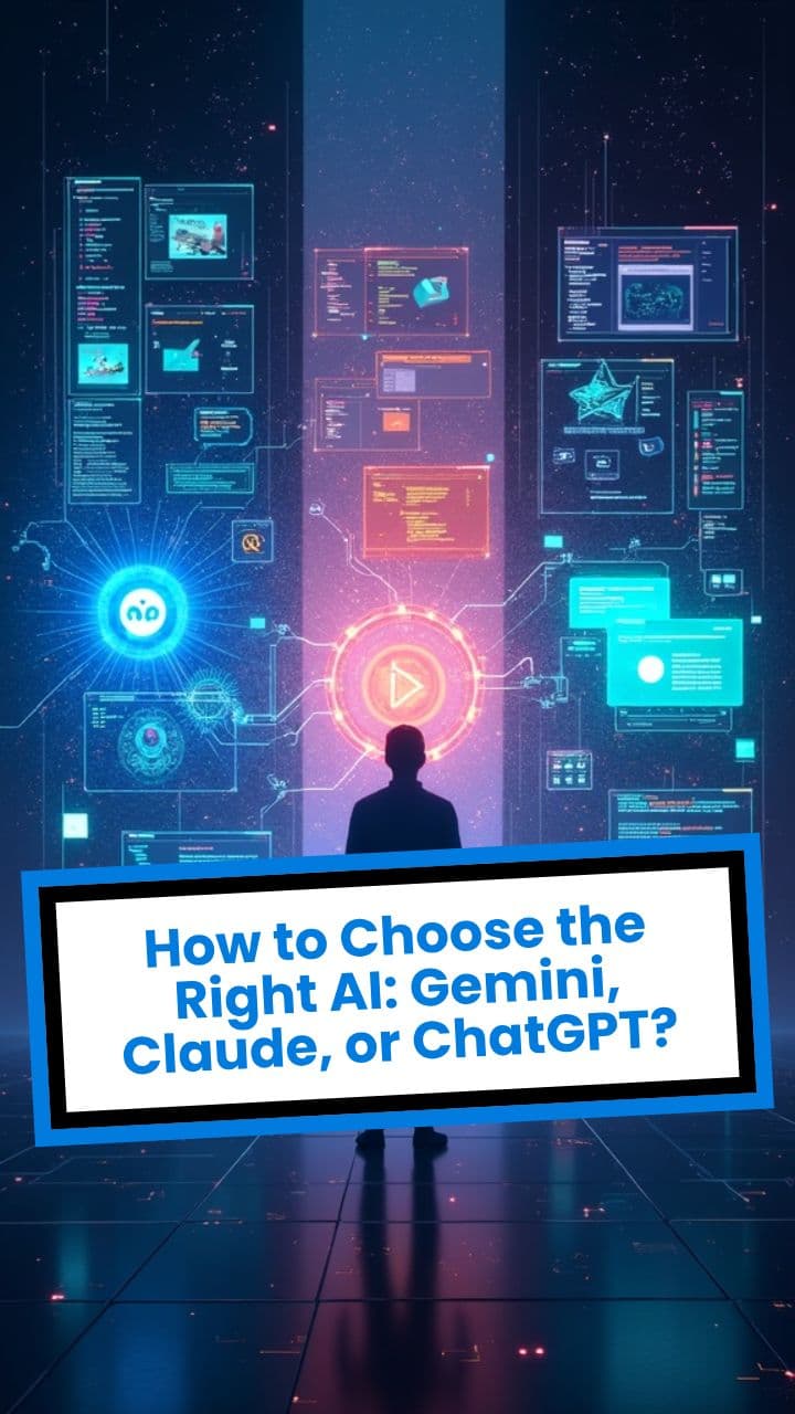 How to Choose the Right AI: Gemini, Claude, or ChatGPT?