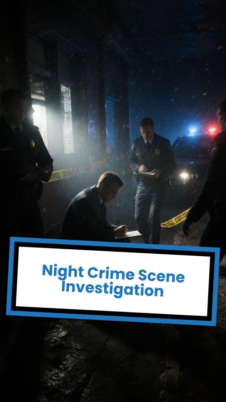 Night Crime Scene Investigation