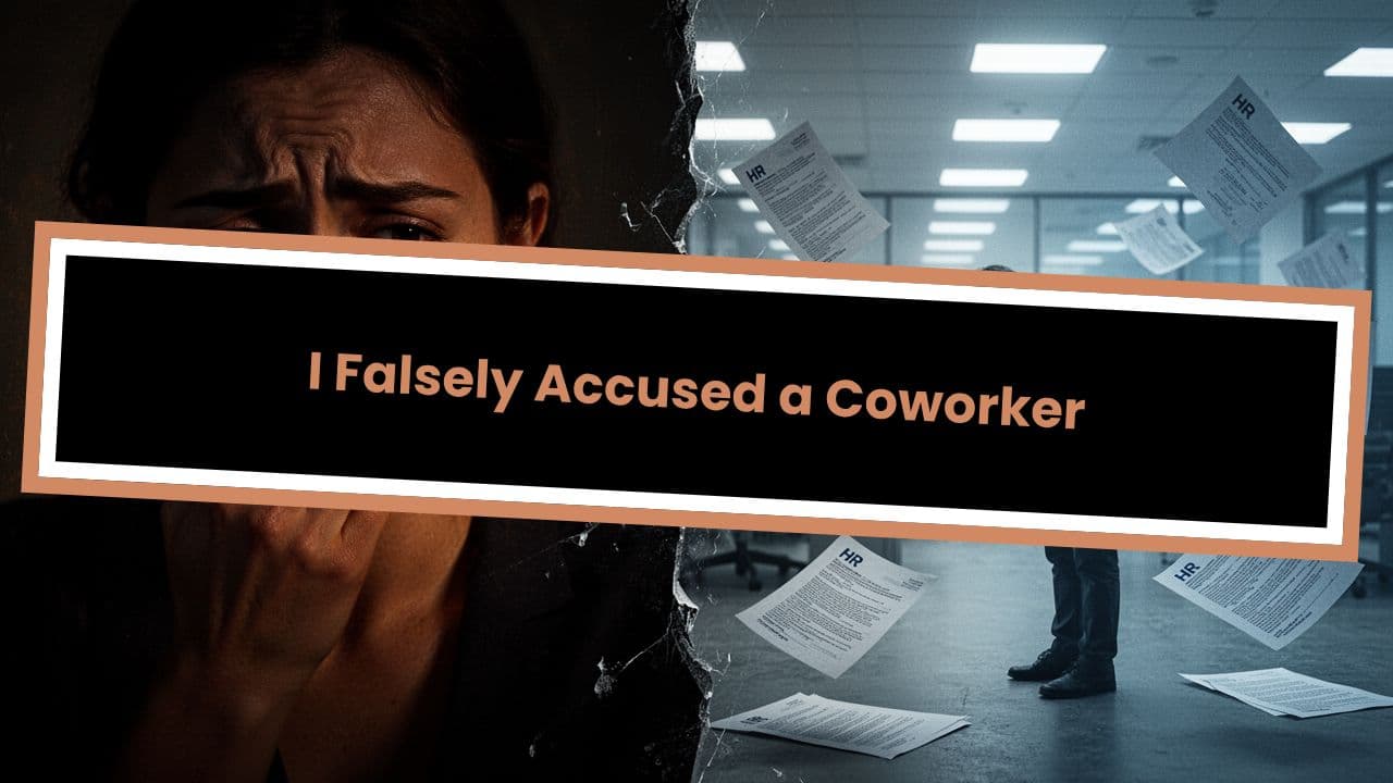 I Falsely Accused a Coworker