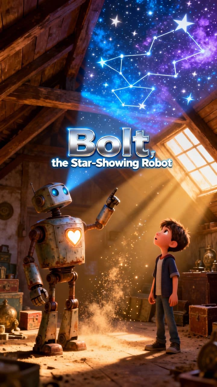 Bolt, the Star-Showing Robot