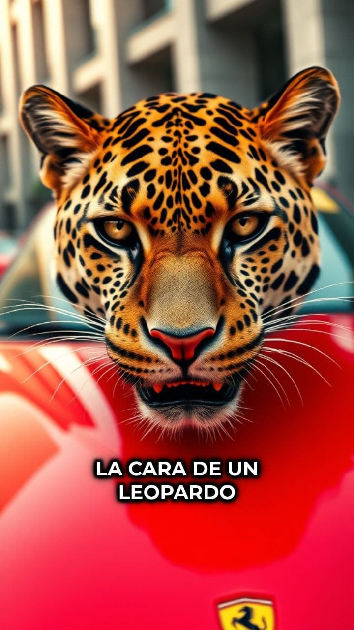 Leopardo en el Ferrari