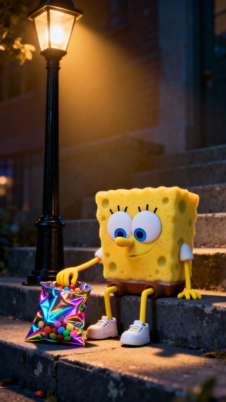The Sponge's Candy Toss