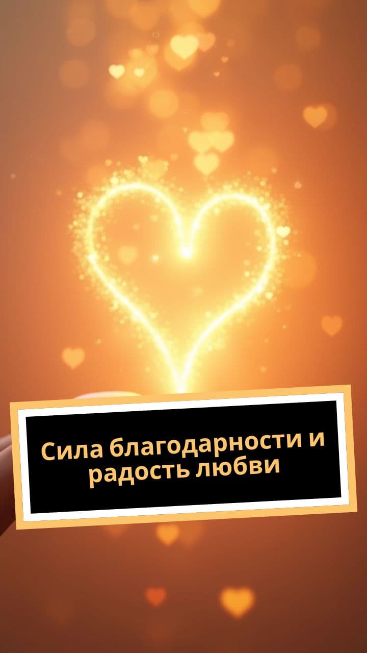 Сила благодарности и радость любви