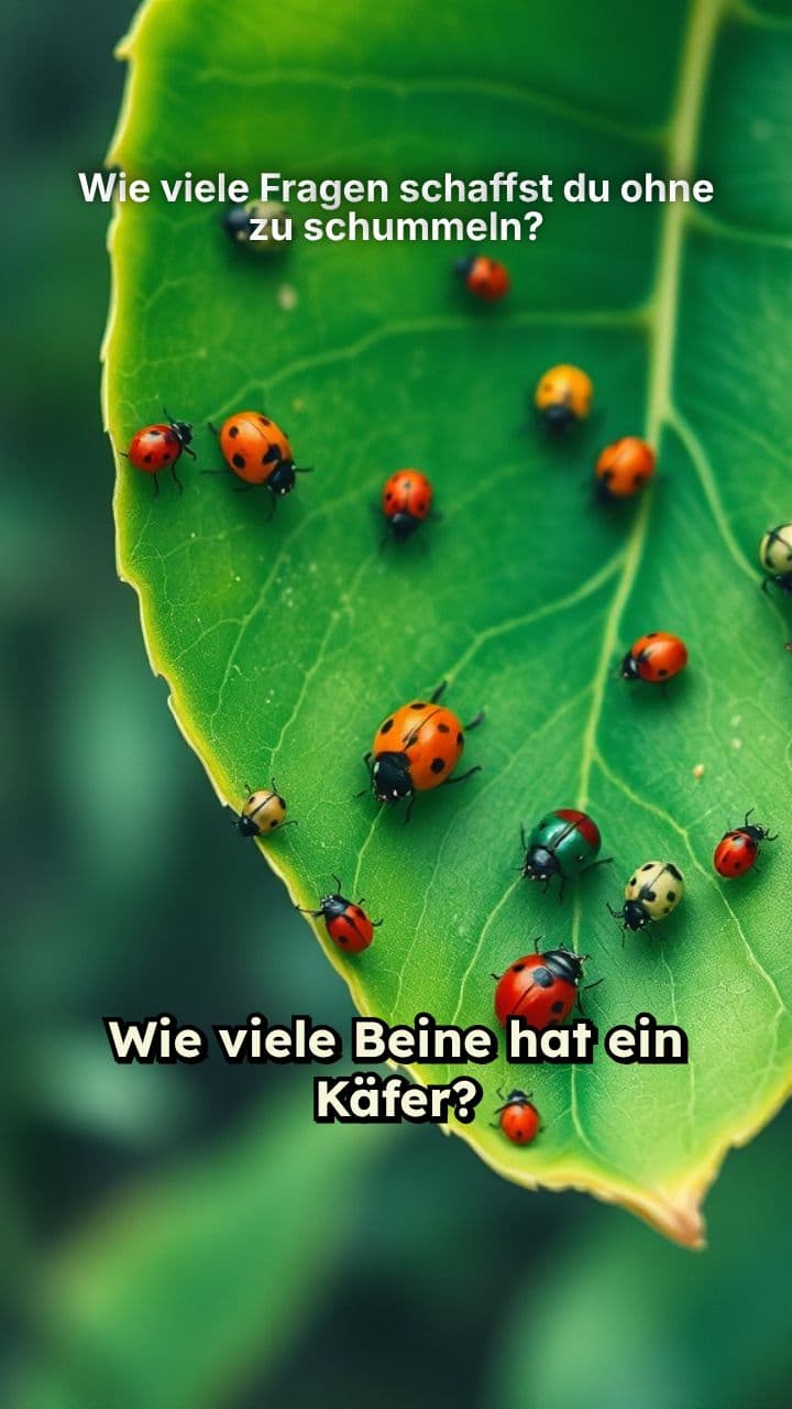 Wie viele Fragen schaffst du ohne zu schummeln?