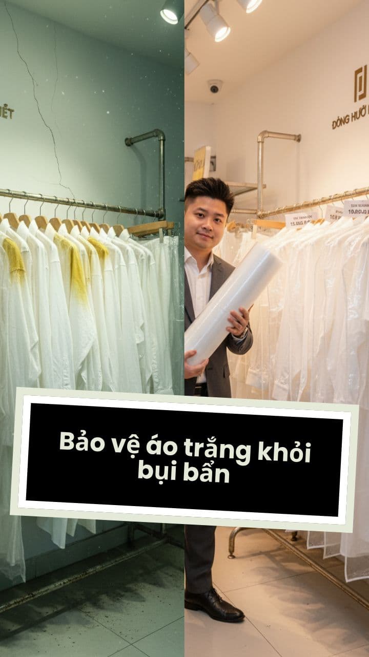 Bảo vệ áo trắng khỏi bụi bẩn